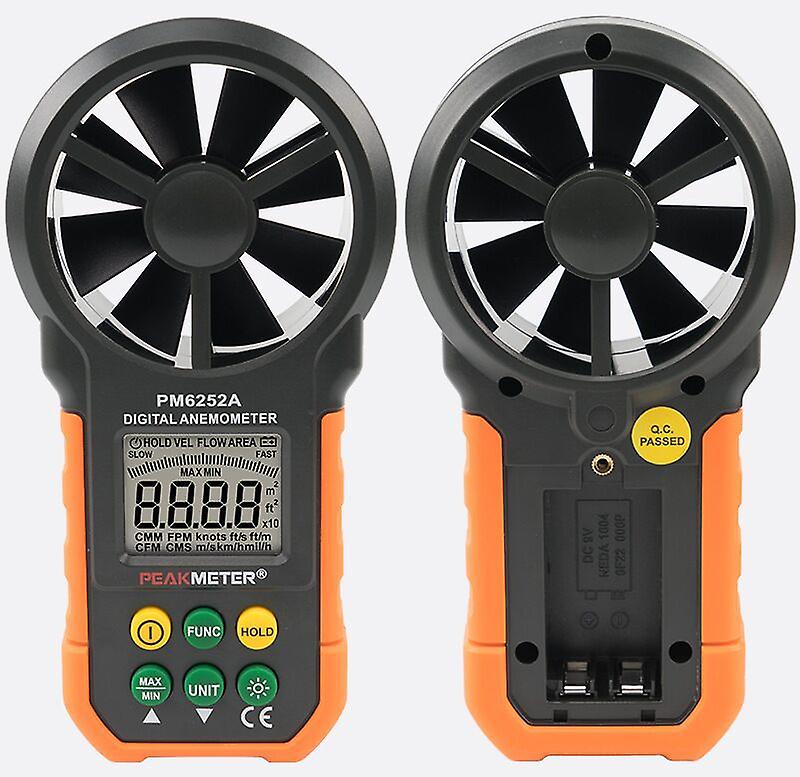 Handheld Anemometer, Digital Anemometer, Airflow Anemometer for UAV Shooting, Wind Chill, Wind Speed (Without Battery)