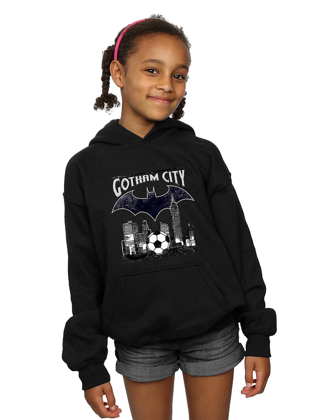 DC 漫画女孩蝙蝠侠橄榄球高谭市城帽衫