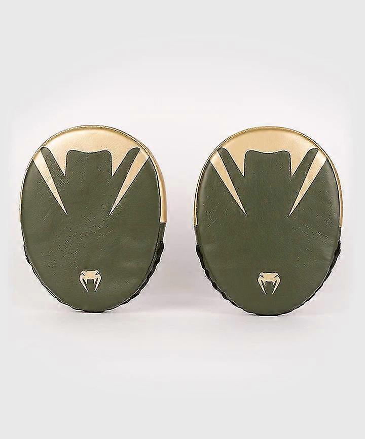 Venum Pro Boxing Flat Punch Mitts - Khaki/Gold