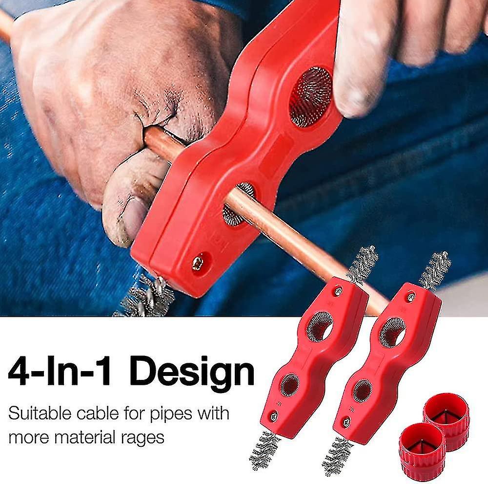 Copper Pipe Cleaner, Reamer Set, Universal Pipe Reamer Deburring Tool