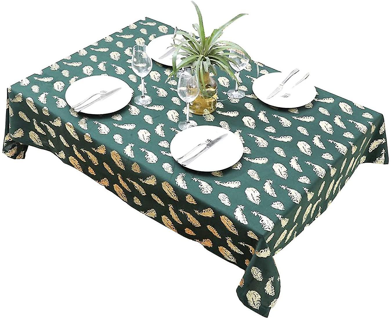 Polyester Rectangular Christmas Tablecloth, Stain Resistant Rectangular Tablecloth