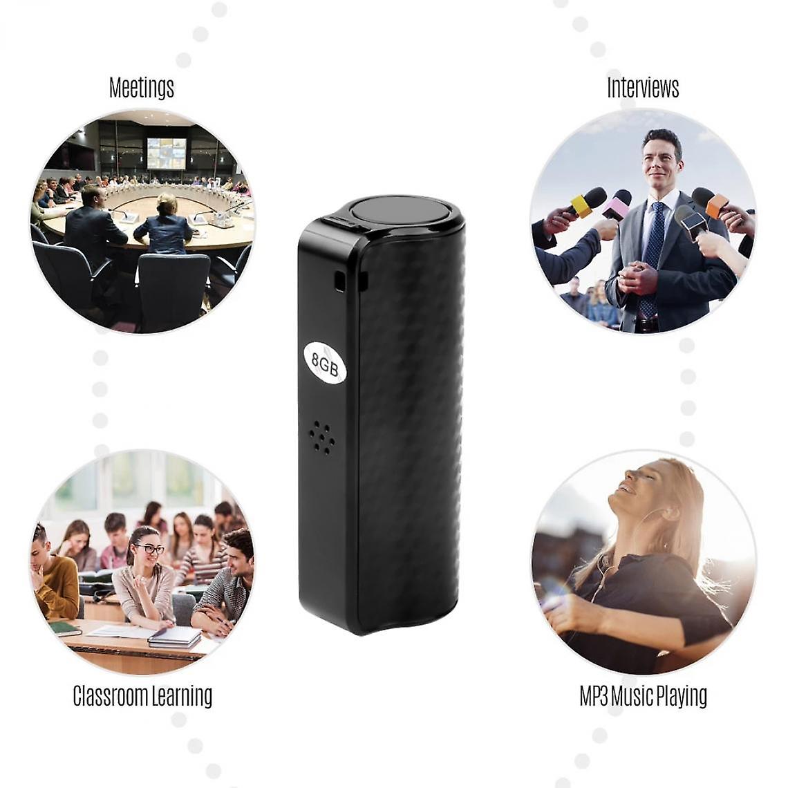 Digital Audio Tape Recorder Voice Activated Mini Usb Pen 8gb Mp3 Player For Recording Long Hold Lectures | Digital Tape Recorder