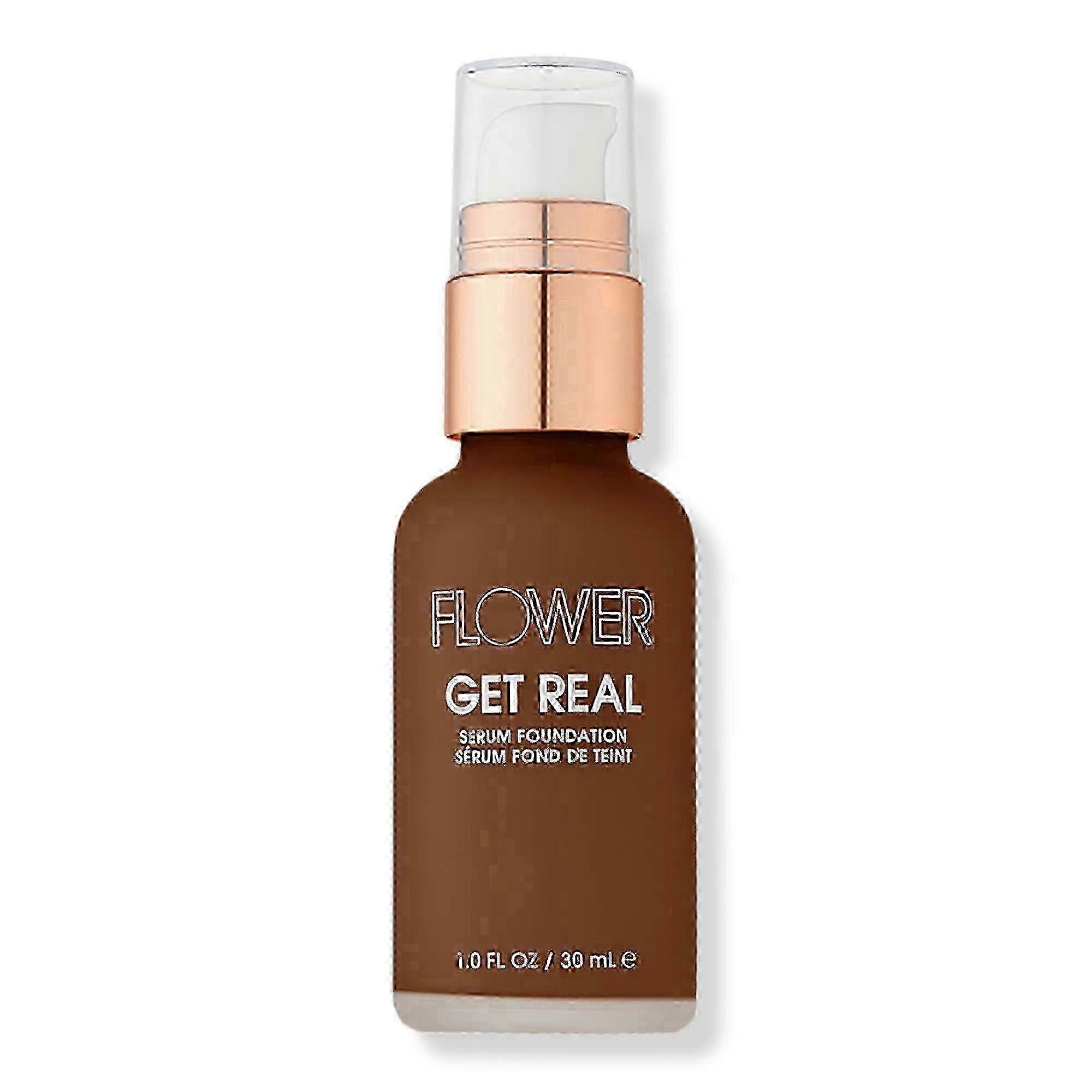 Flower Beauty Get Real Serum Foundation, Chocolate, 1 Oz