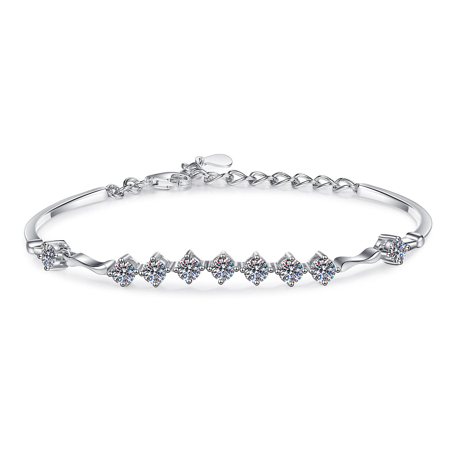 S925 Silver Moissanite Bracelet