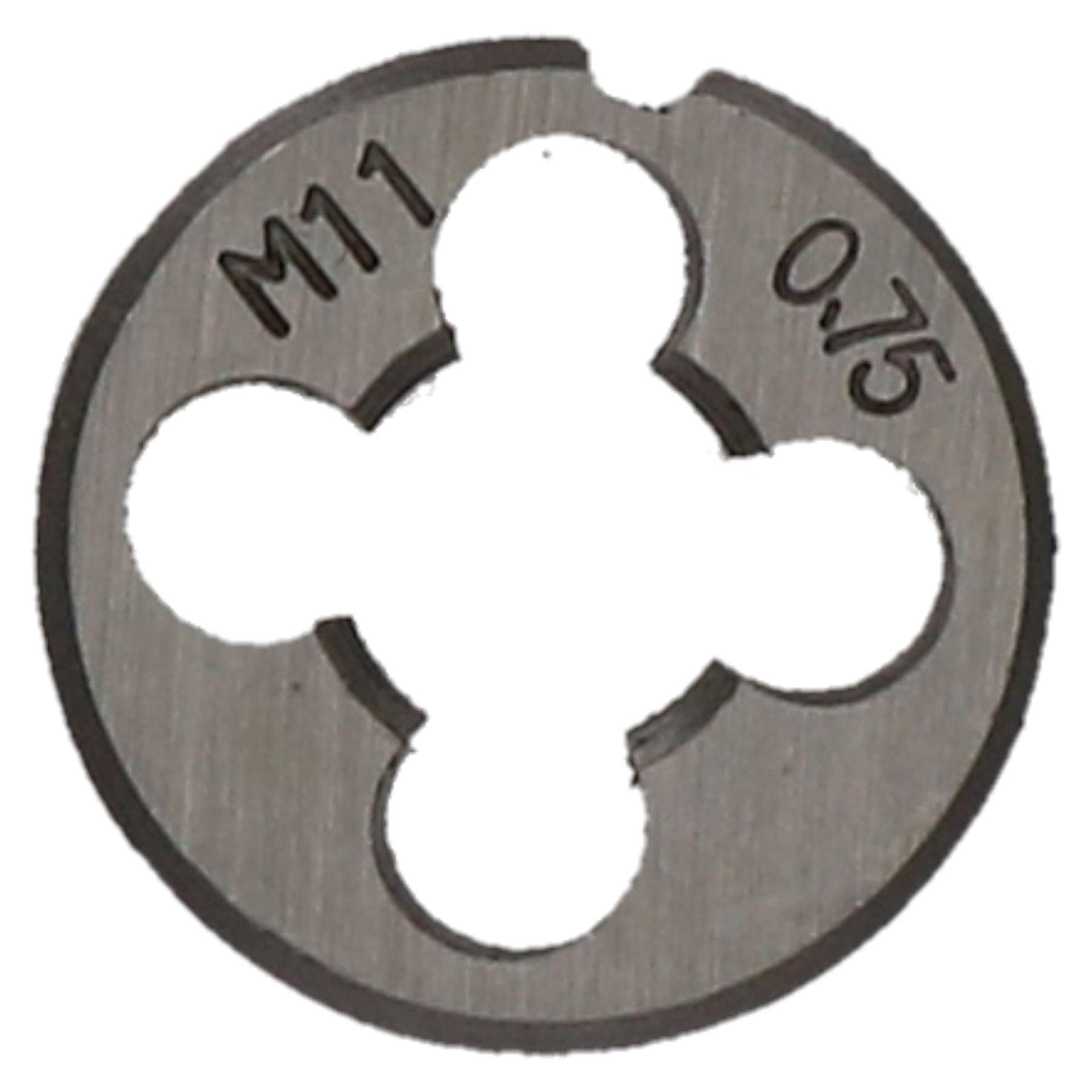 Metric Die Threading Tool M11 x 0.75 Die (25mm) Thread Cutter Tungsten Steel