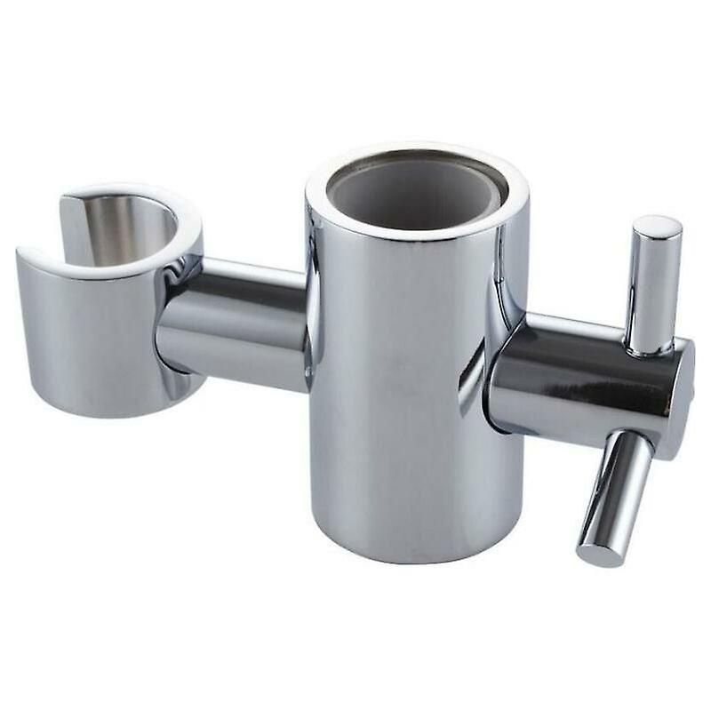 Solid Brass Replacement Shower Bracket for Sliding Bar Height and Angle Adjustable Chrome 24mm