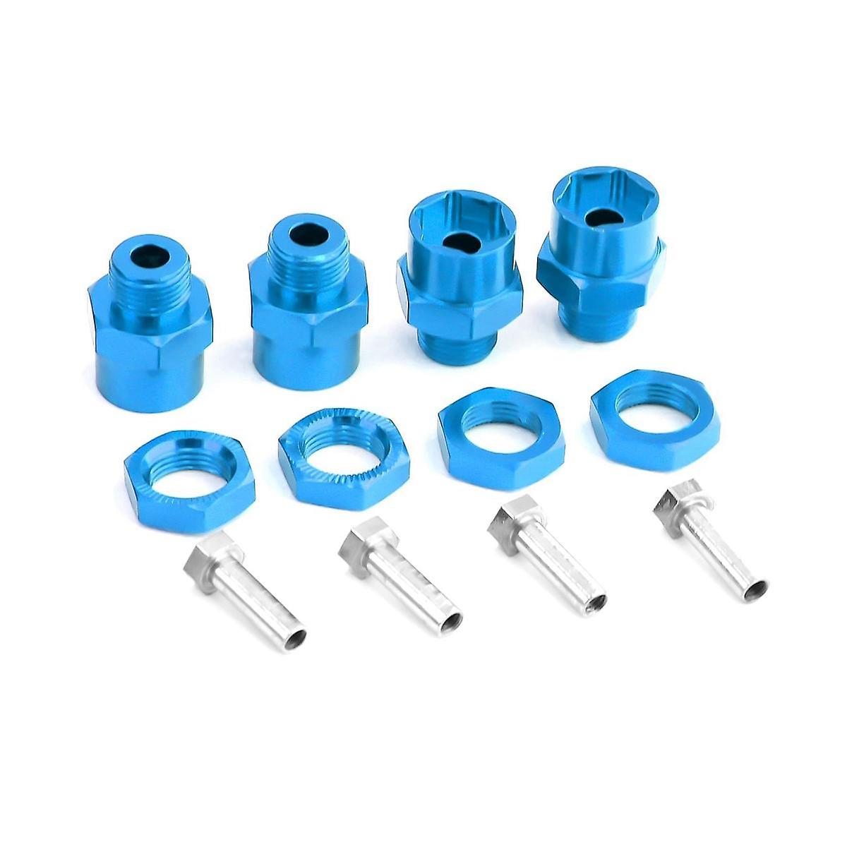 4PCS Metal Hex Adapter 12mm to 17mm Wheel Hex Adapter Extension Conversion Nuts for 1/10 RC Car