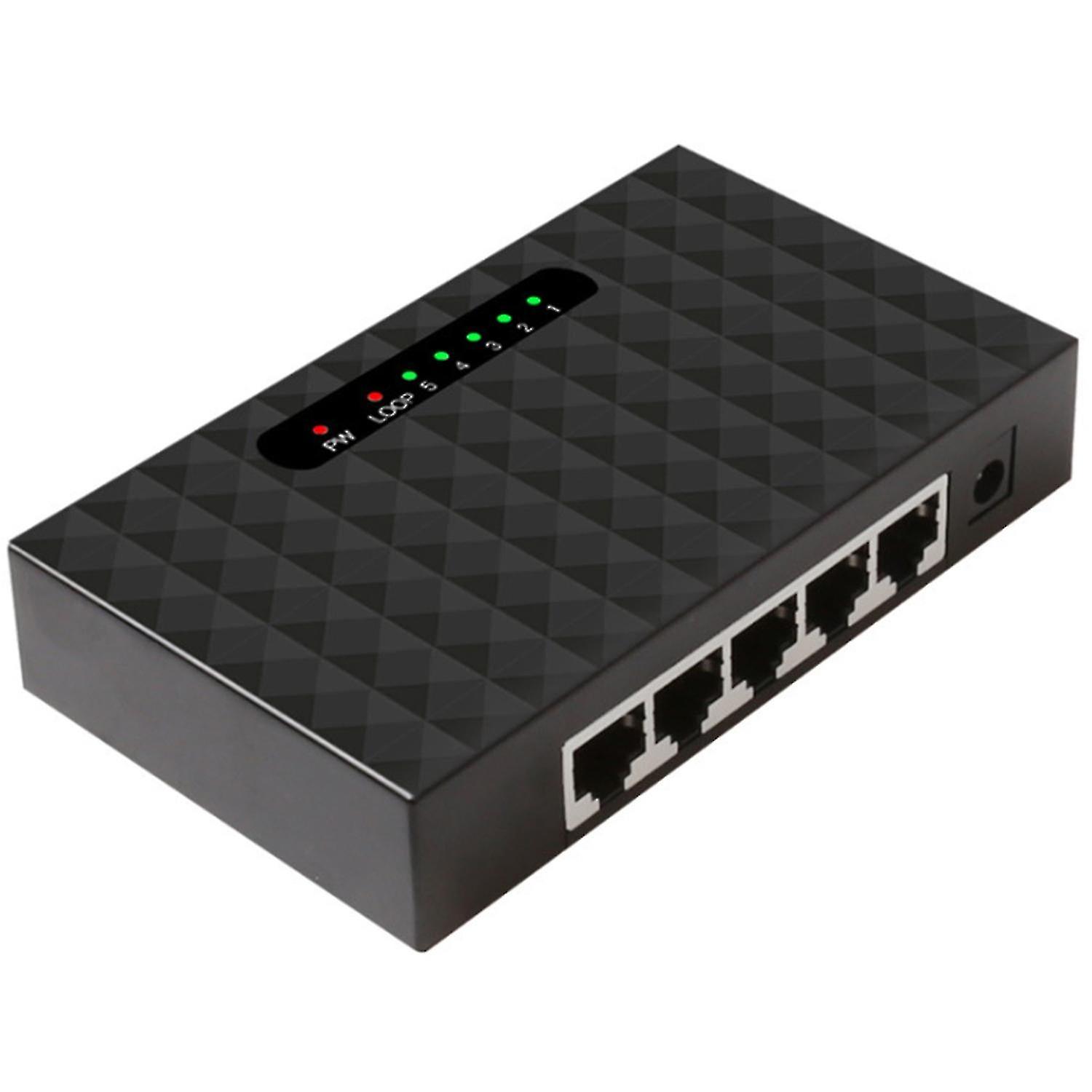 5 Port Network Ethernet Switch Smart Vlan Network Switch Lan Hub Full Or Half Duplex Exchange
