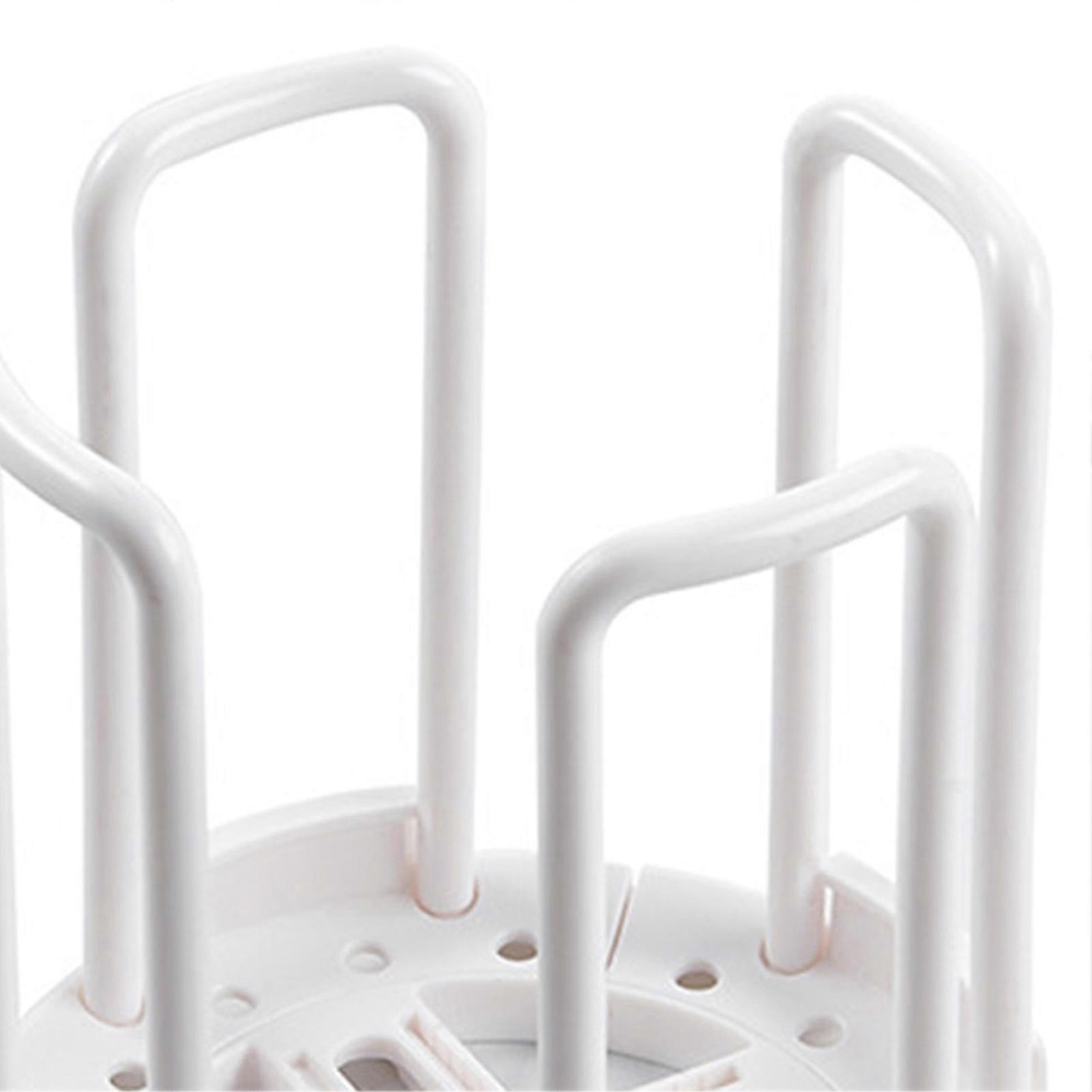 Retractable Plastic Bowl Rack White Simple Kitchen Storage 180g