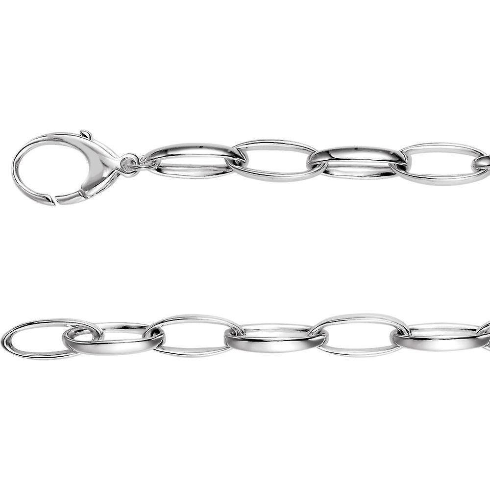 925スターリングシルバーファッションチェーンブレスレットロブスタークラスプ8インチリンクブレスレット女性と男性用