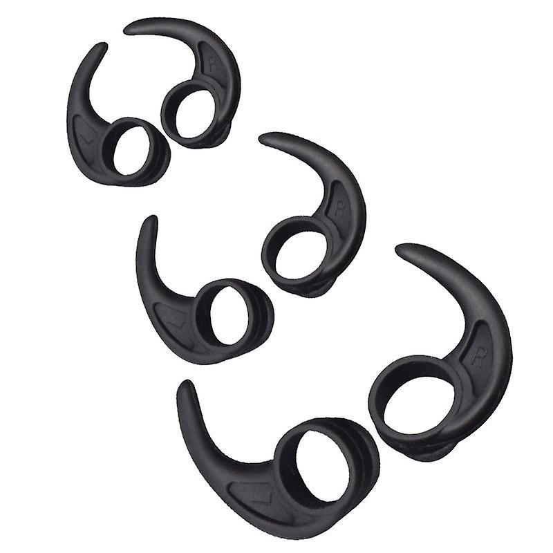 Silikone ørekroge 3 størrelser 3-par