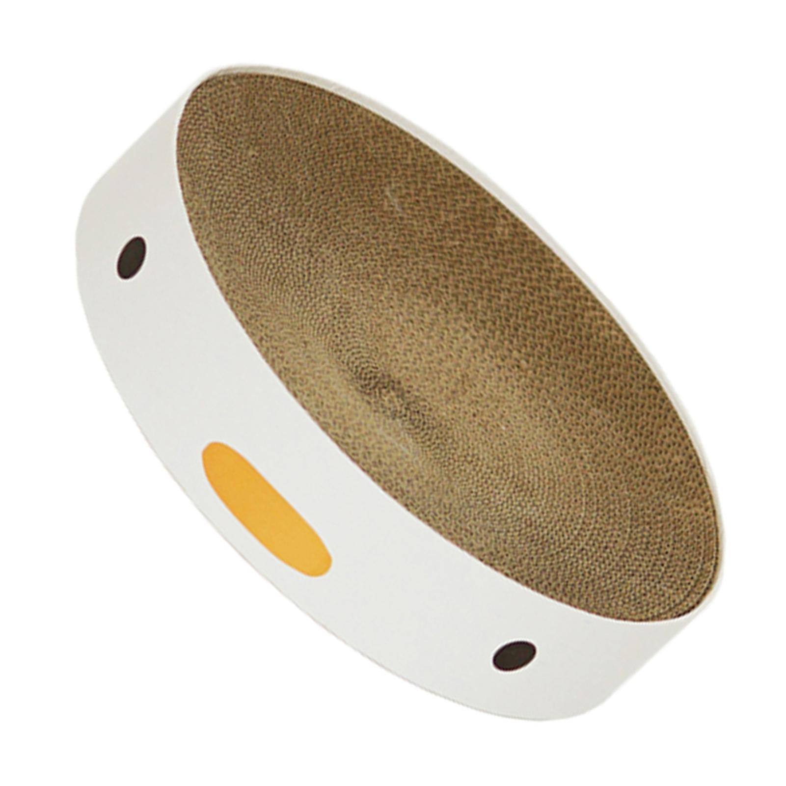 Round Chicken Shape Cat Scratch Bed Small High Density Paper