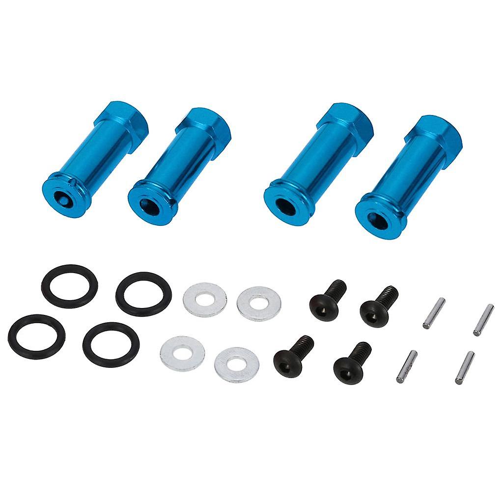 4 PCS Alloy SLA010 Wheel Hex Drive Extension Adapter for SLASH 4x4 blue