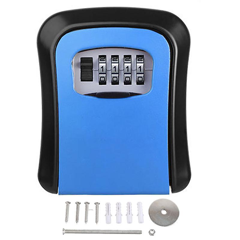 Secure Wall Mounted Key Lock Box with 4-Digit Code | Durable Aluminum Design