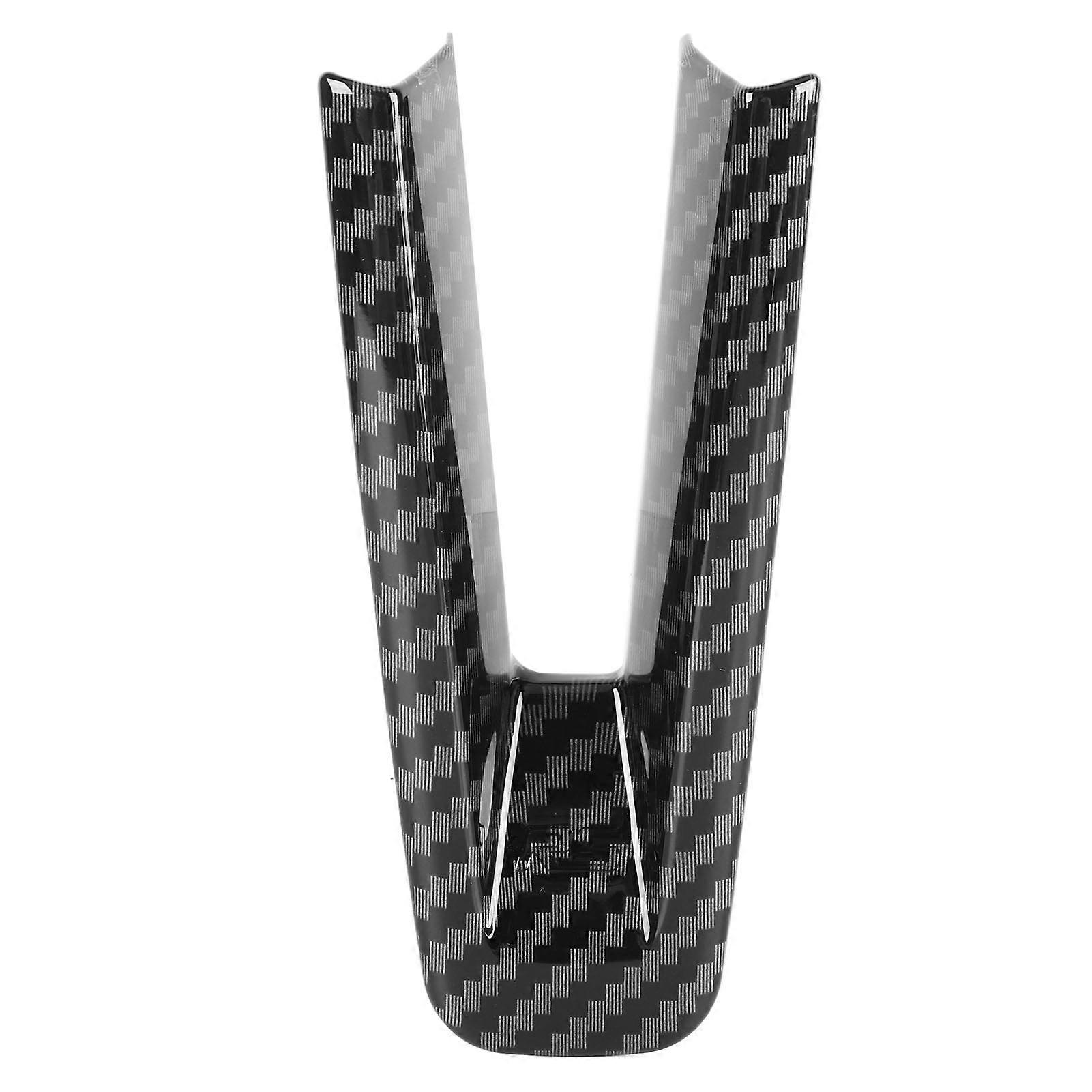 Steering Wheel Trim Carbon Pattern Lightweight Scratch Resistant Smooth Surface Replacement For Mazda 3 CX‑30