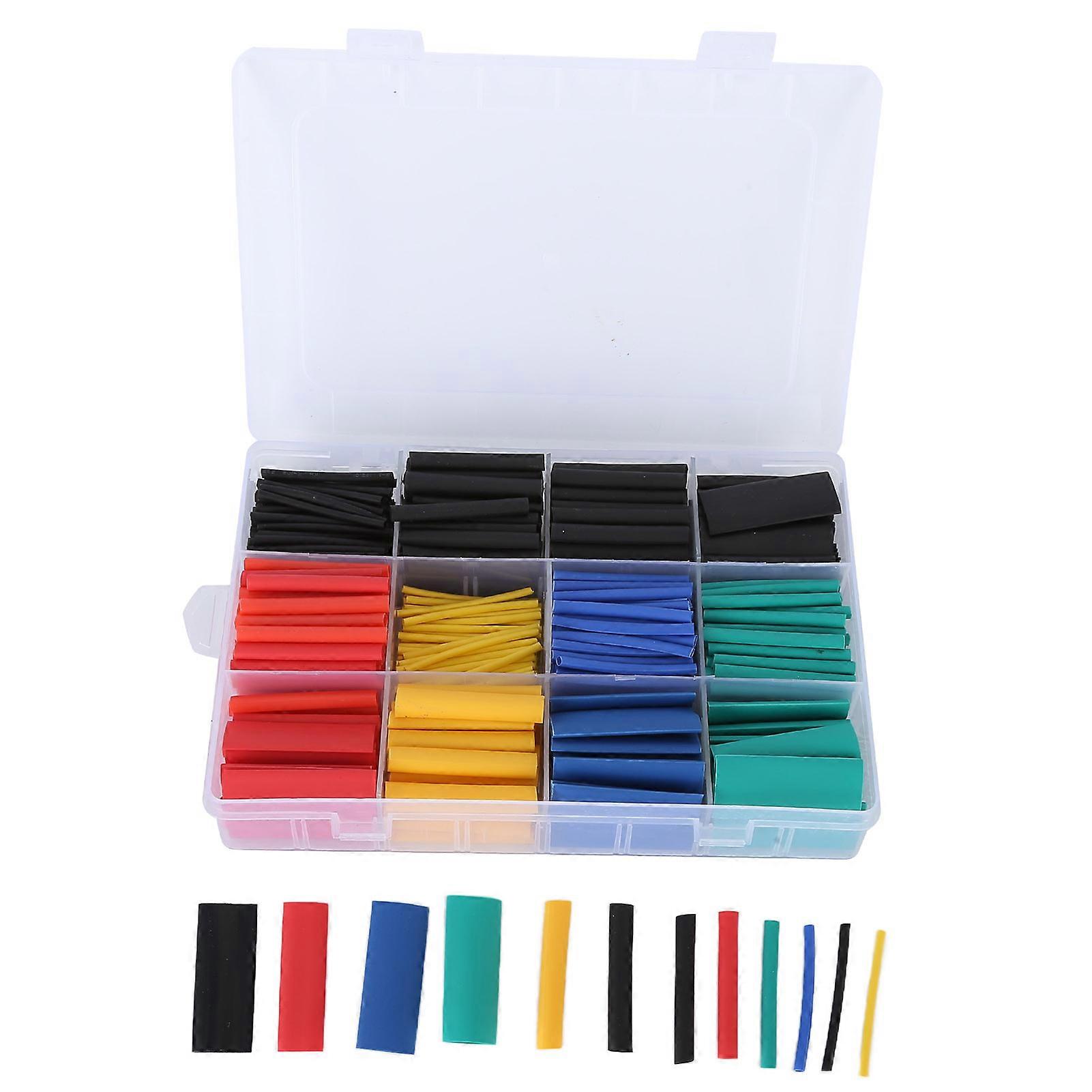 Risegun Shrink Tubing Kit Heat Shrink Tubing, 530 Pcs, Electric Insulation Tube for Solder Joint defence, Good ing, Corrosion Resistance