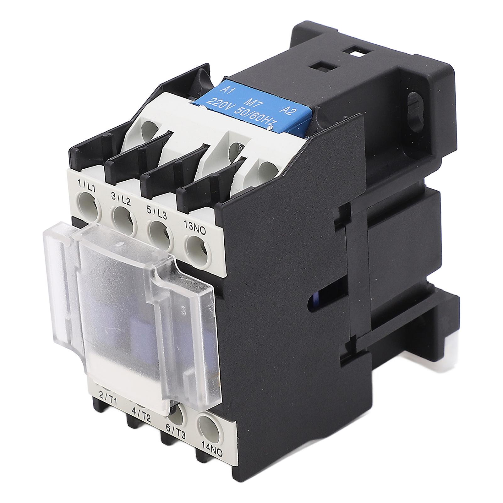 AC Contactor High Sensitivity ABS Thicken Silver Contact Industrial Electric AC Contactor