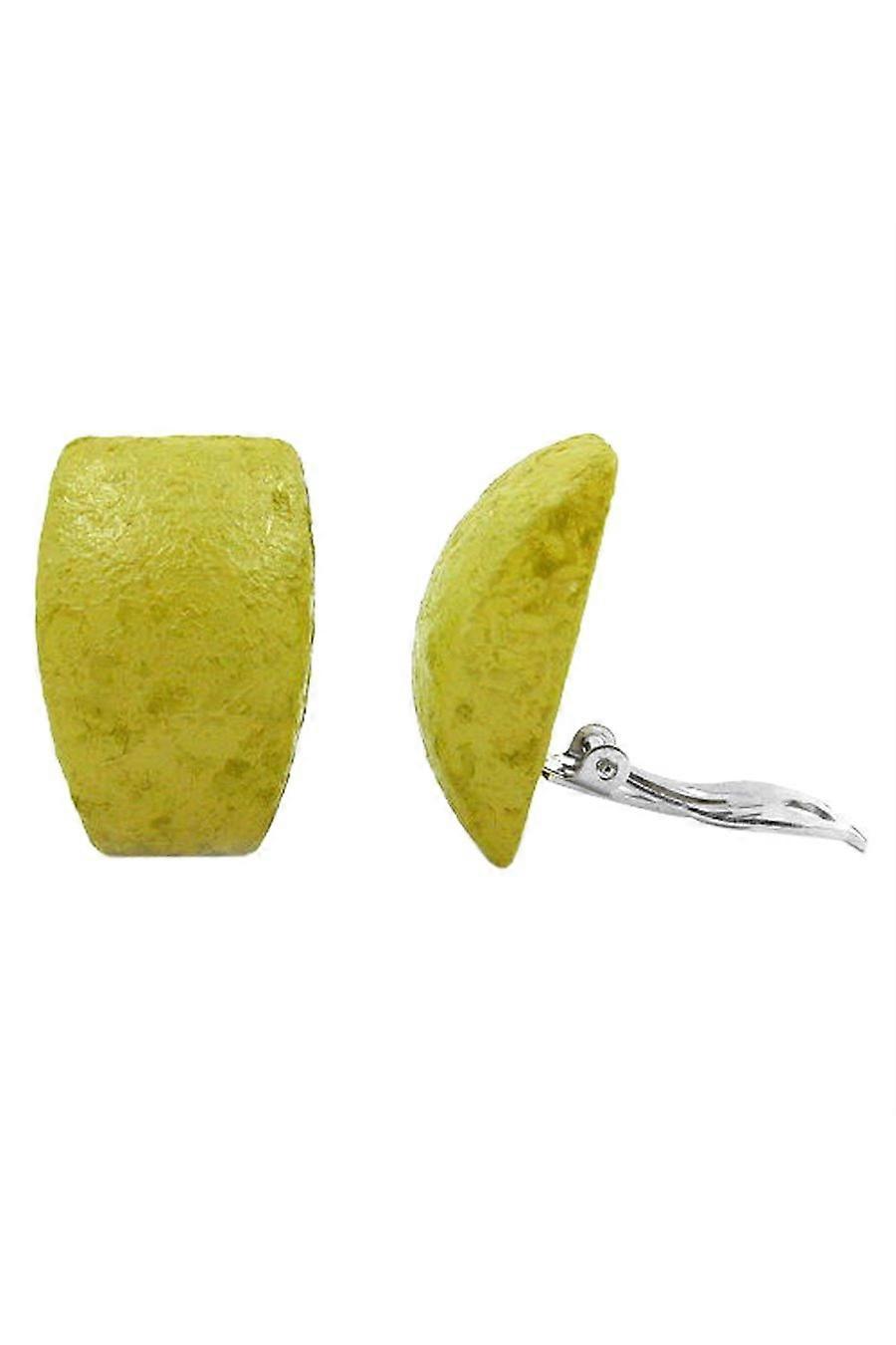 Clip-on Earring Trapezium Light Green - Gl03456
