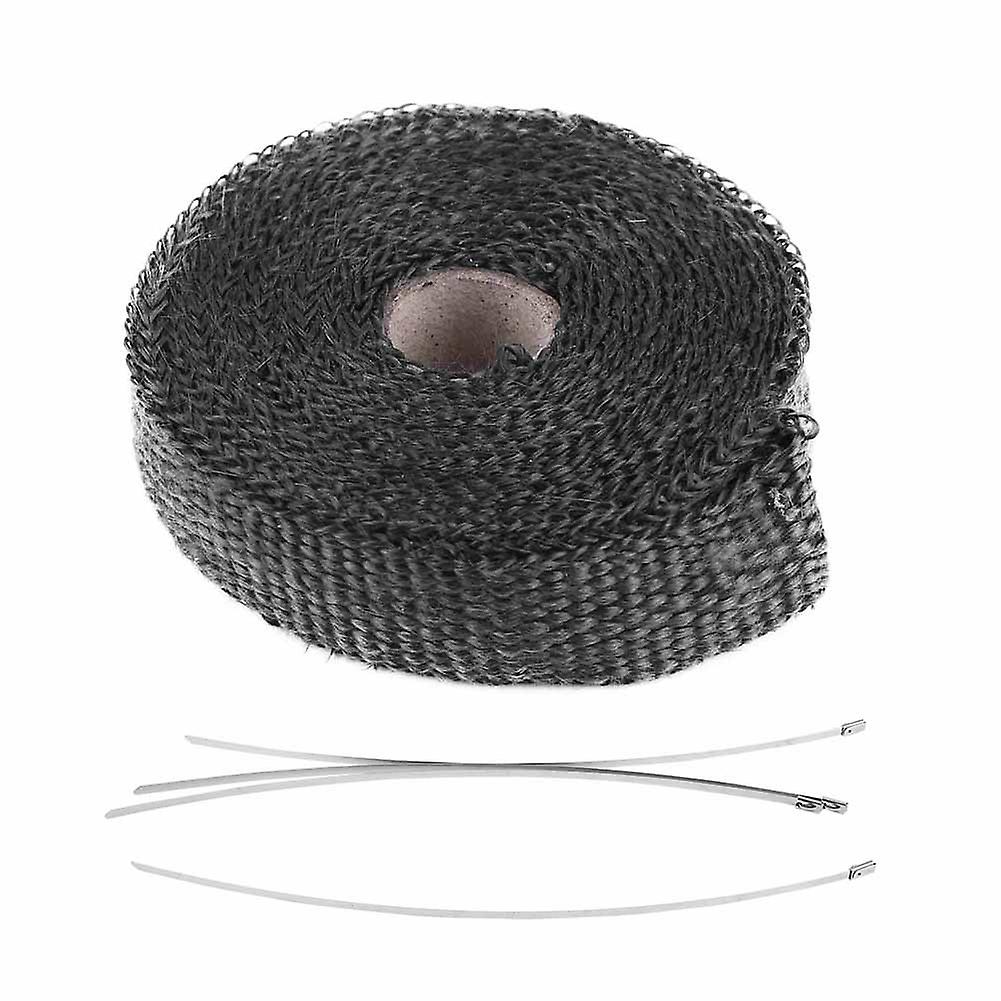5M*5cm Car Exhaust Pipe Insulation Tape Exhaust Manifolds Titanium Heat Wrap Tape Thermal Wrap Exhaust Pipe Heat Insulation Tape