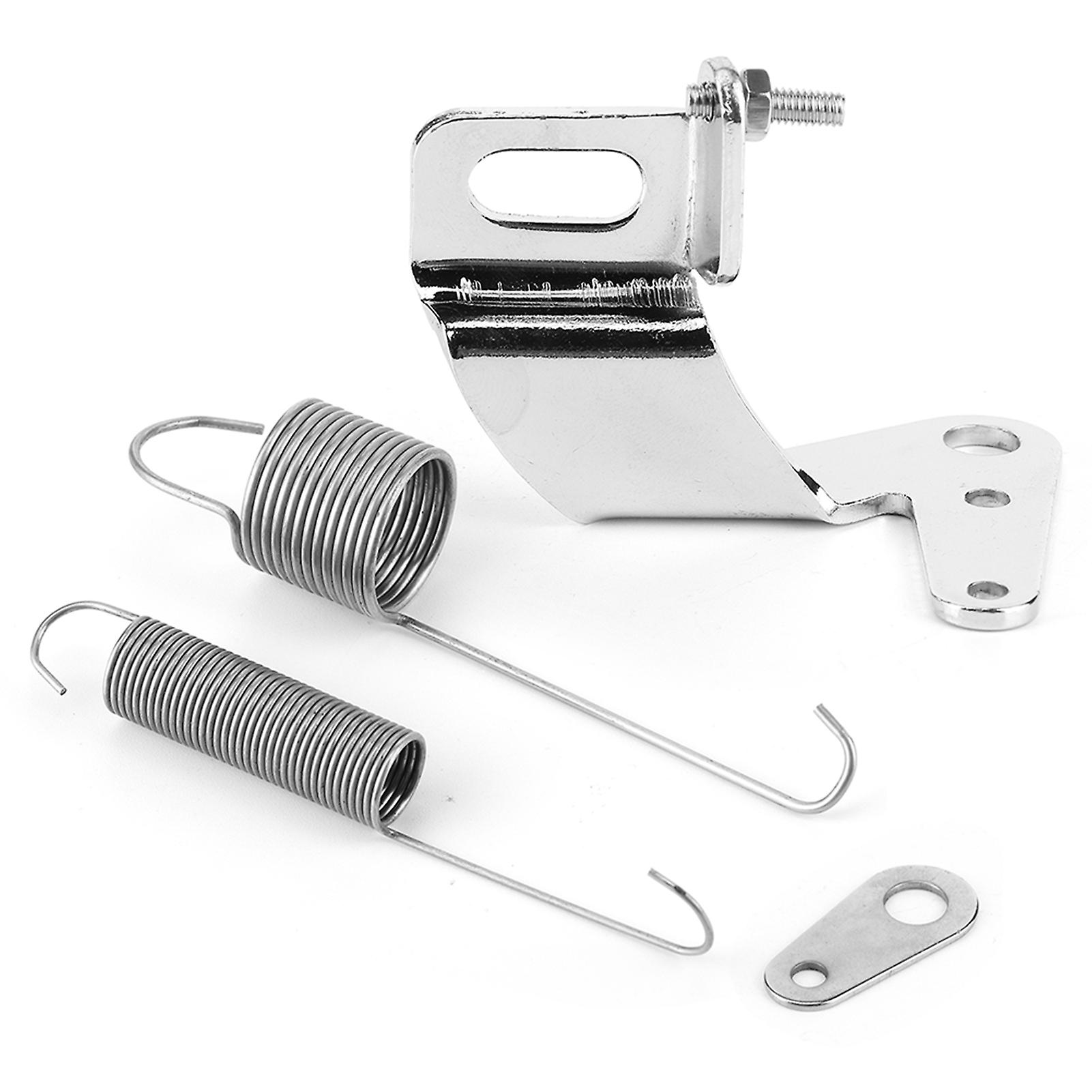 Durable Carburetor Throttle Return Spring Kit - Easy Install with Chrome Bracket