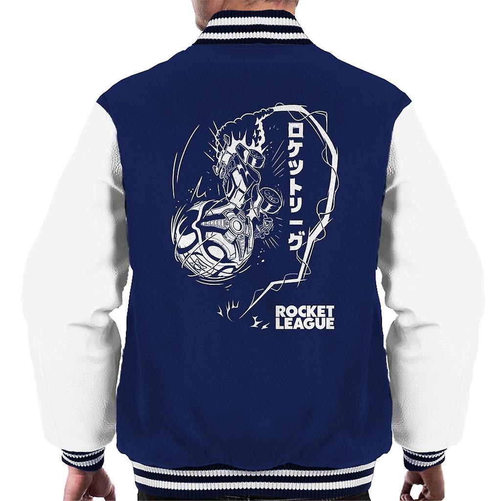 Rocket League Blast Kanji Heren Varsity Jacket
