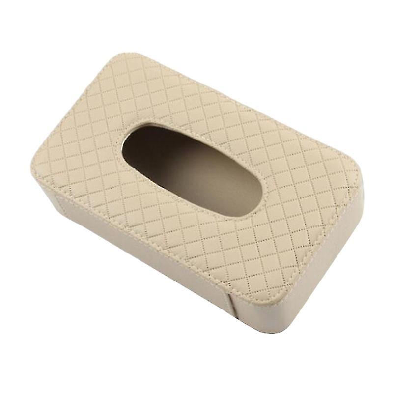1pcs Tissue Container For Car Storaging Beige