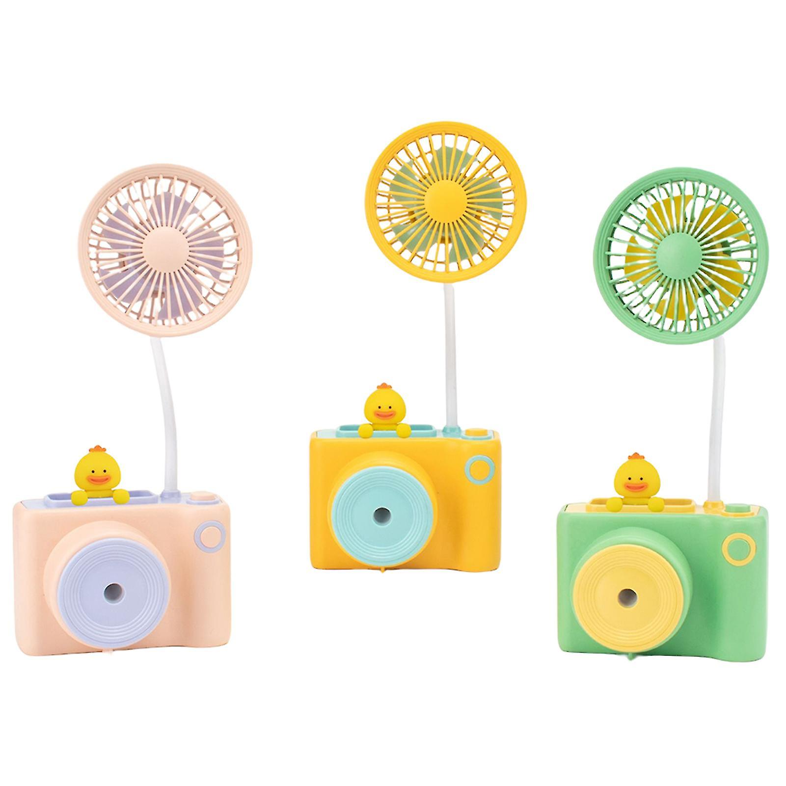 Multifunctional Small Fan Small Fan with Pencil Sharpener Portable Mini Fan