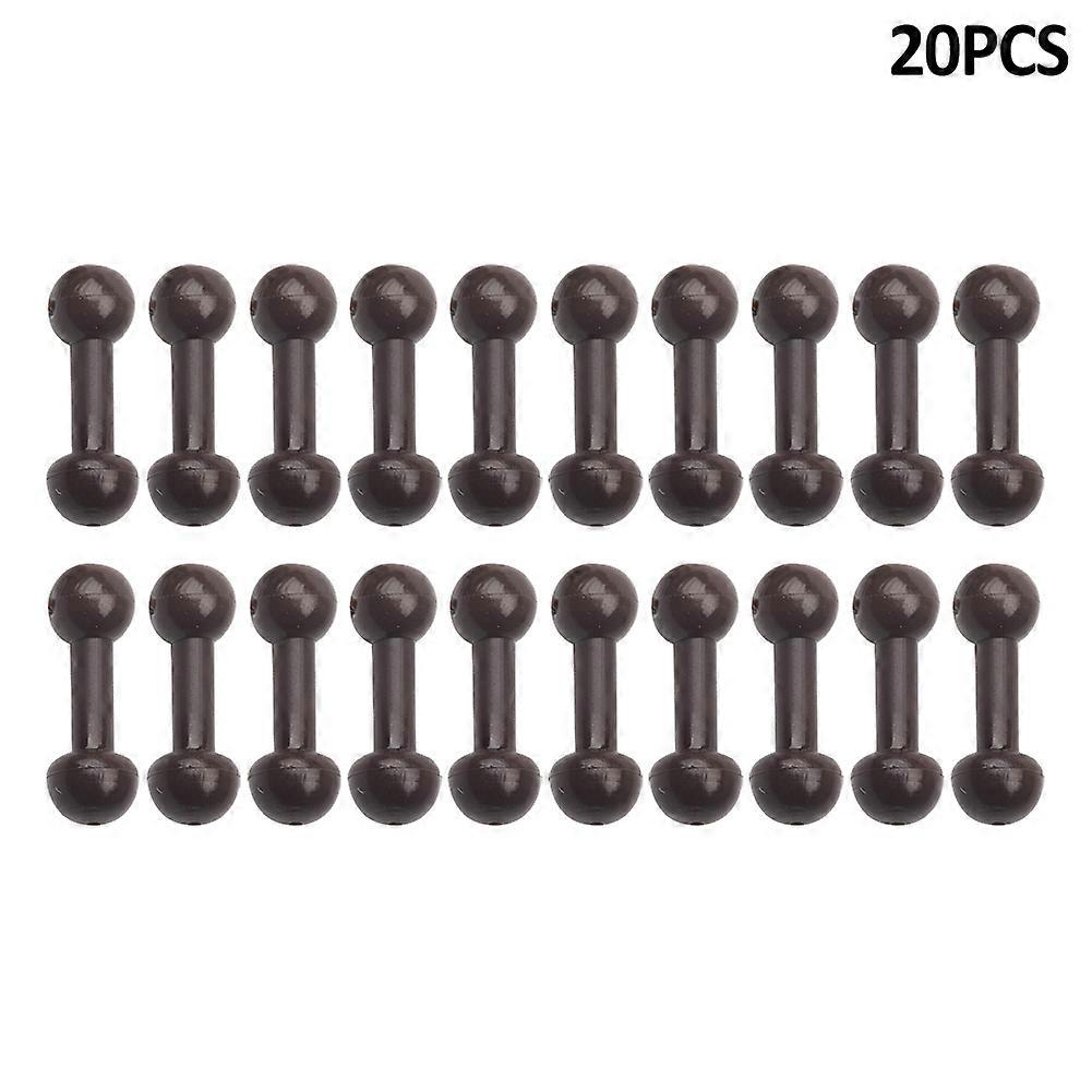 20pcs/pack For Helicopter Rig Chod Sleeve Diy Round Head Quick Change Stopper Carp Knot Protector Fishing Bead Buffer Portable