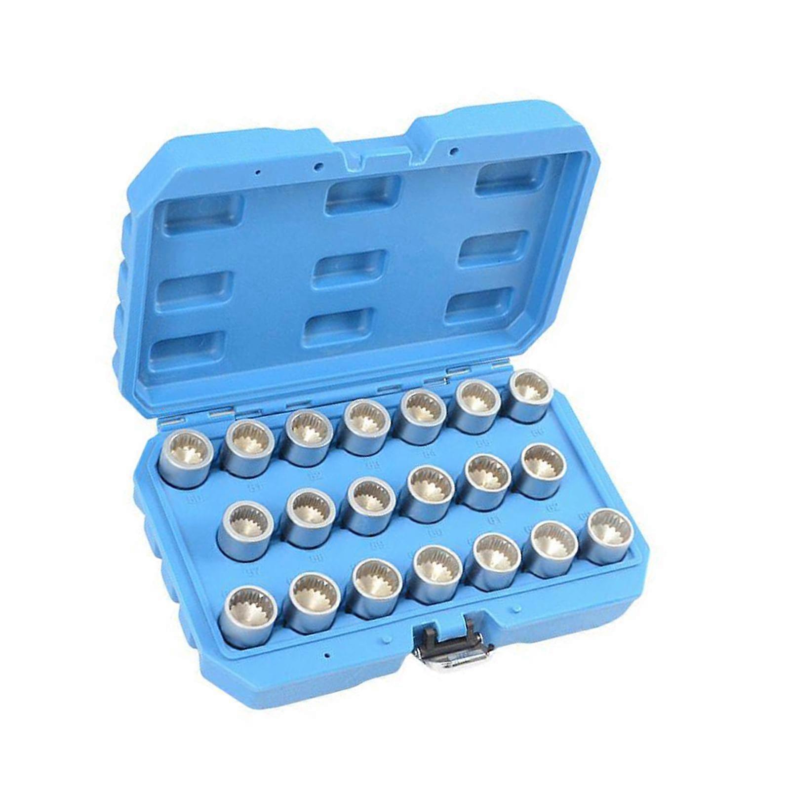 20x Anti Theft Wheel Lug Nut Removal Socket Key Multi Sizes for Porsche