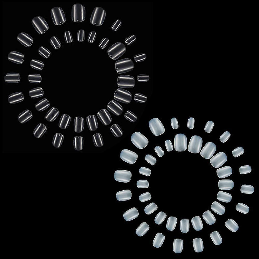 Weerblj24g 2 sacs courts à couverture complète faux ongles décoration d’ongles artificiels en plasti