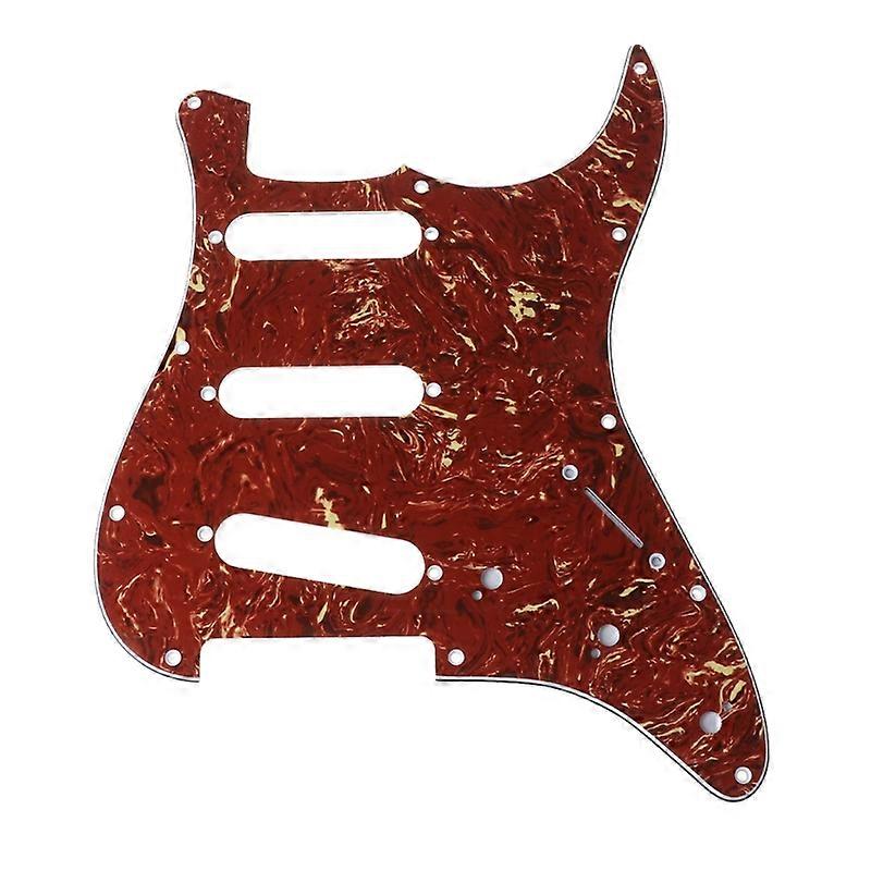 Red Tortoise Shell Pickguard 3 Ply Scratch Plates For Precision Bass PB Guitar