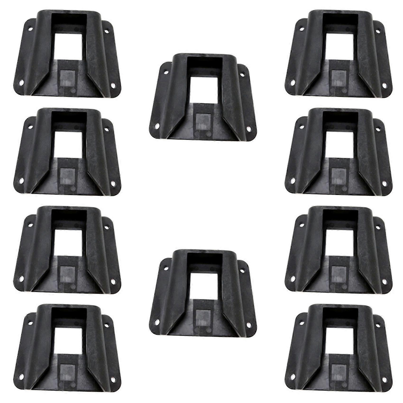 10x Bicycle Carrier Block Adapter For Folding Bike Bag Rack Holder Abs Front Carrier Block Mounting