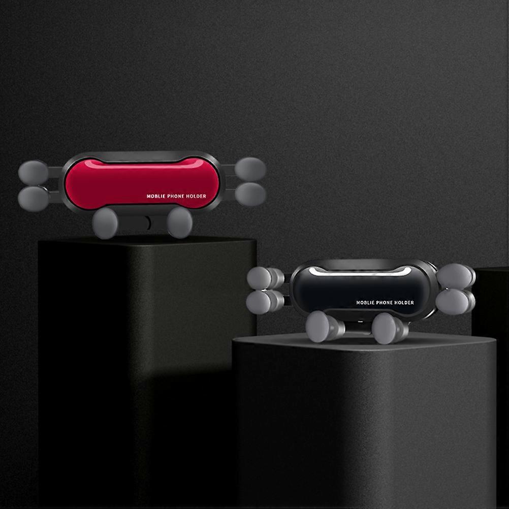 Car Air Vent Gravity Phone Holder Telescopic Rotatable Phone Mount Bracket  Navigation Stand Black