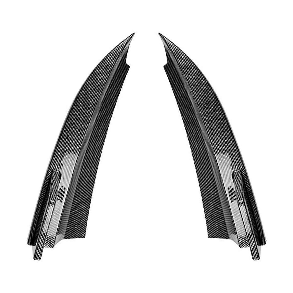 Car Rear Bumper Lip Diffuser Splitter Winglet Apron Spoiler for W204 Line 08-2014 Carbon Fiber Pattern