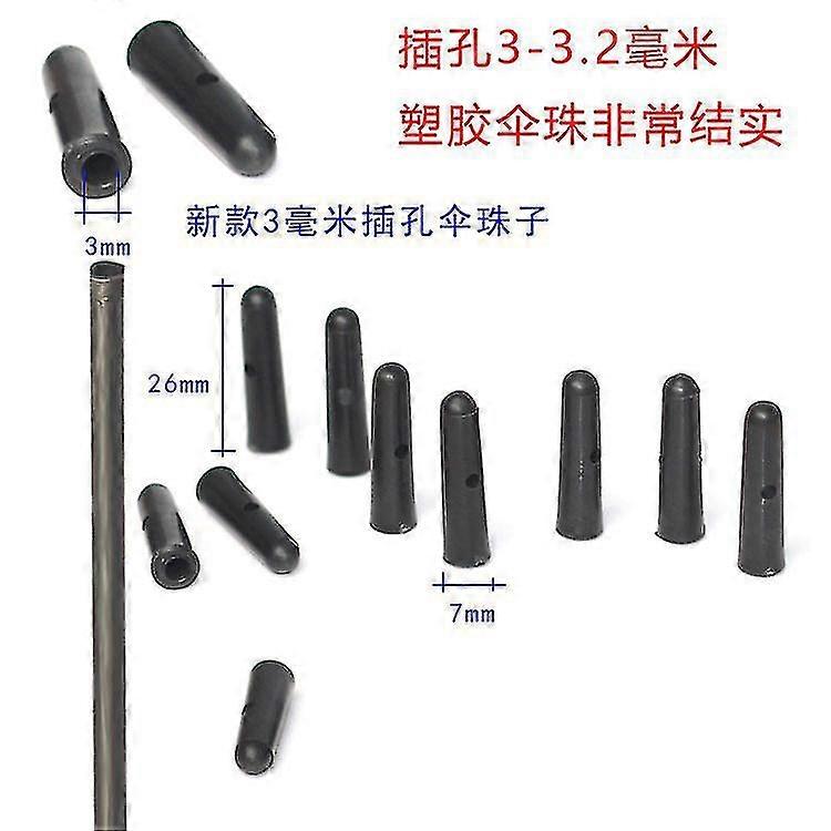 10Pcs perles de queue de parapluie pliables perles de queue de parapluie de remplacement couvertures d’os de parapluie en métal-En stock