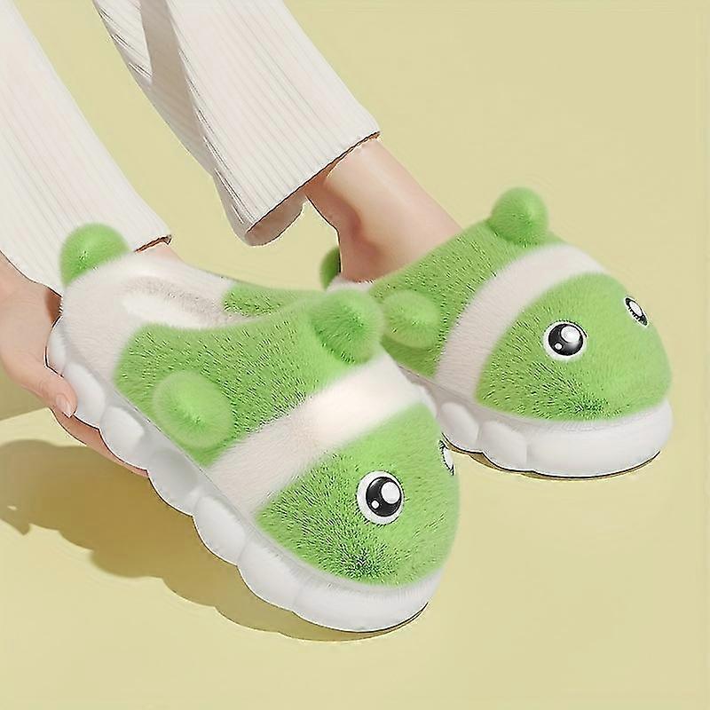 Cute Clownfish Home Slippers Soft Plush Cozy House Slippers Anti-skid Slip-on Shoes Indoor For Men Winter Shoes