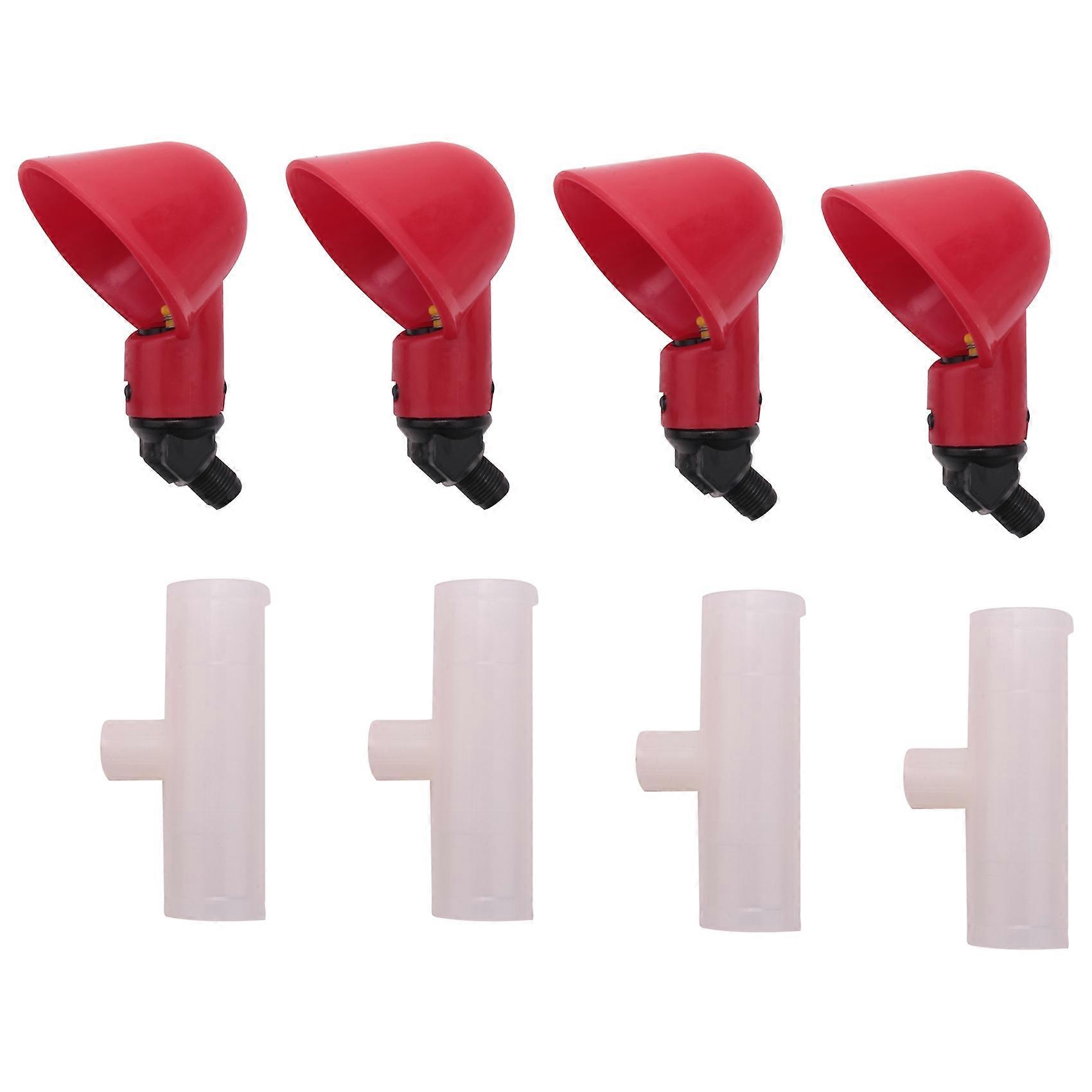 Chicken Waterer Cups, Chicken Waterer Feeder Tee Fittings, Automatic Chicken Waterer for Chicken Du