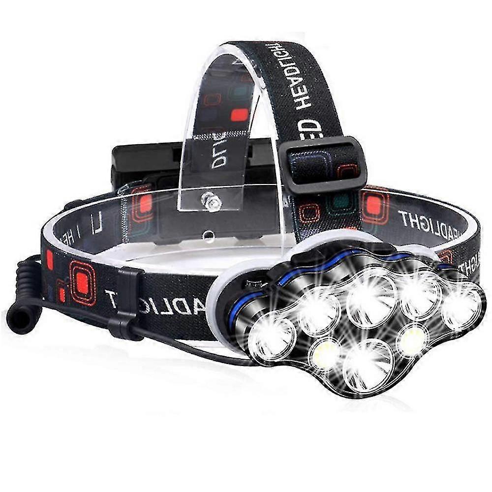 40000lm Waterproof Powerful Headlamp - Usb Rechargeable Headlamp