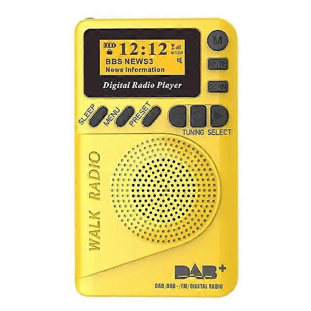 P9 Mini Pocket Radio Portable Dab 3.7v Rechargeable Battery Powered Fm Lcd Display Speaker Receiver Traveg Running