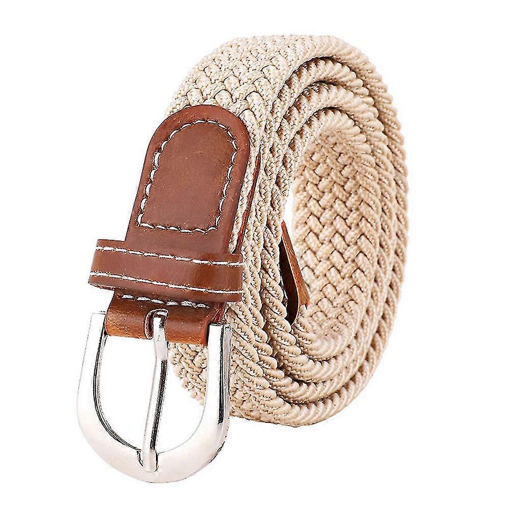 Kvinders stretch flettet bælte jeans afslappet bælte flettet elastisk bælte arbejdsbælte justerbart bælte gave flettet bælte