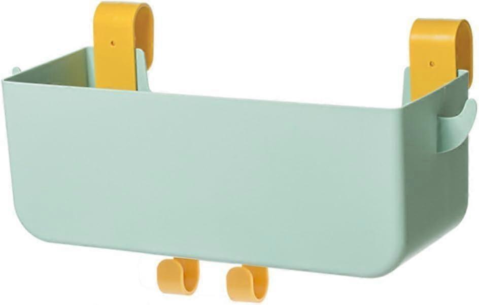 Hanging storage box with 2 hooks, multi-function hanging storage basket, loft bed bedside table Can be used in bedrooms,2024 Ping