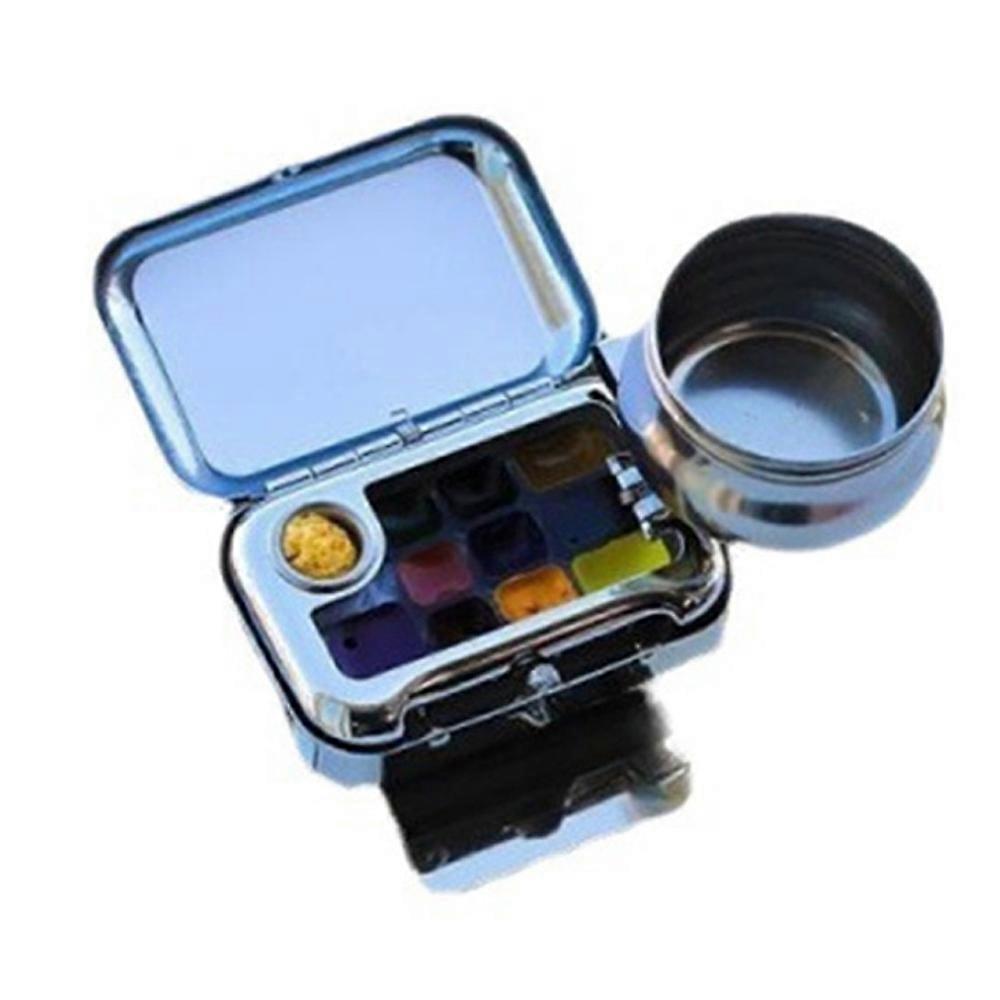 Mini Portable Paint Box Watercolor Paint Dispenser Set Travel Watercolour Paint Set 10/16 Grids Watercolor Palette Empty Box