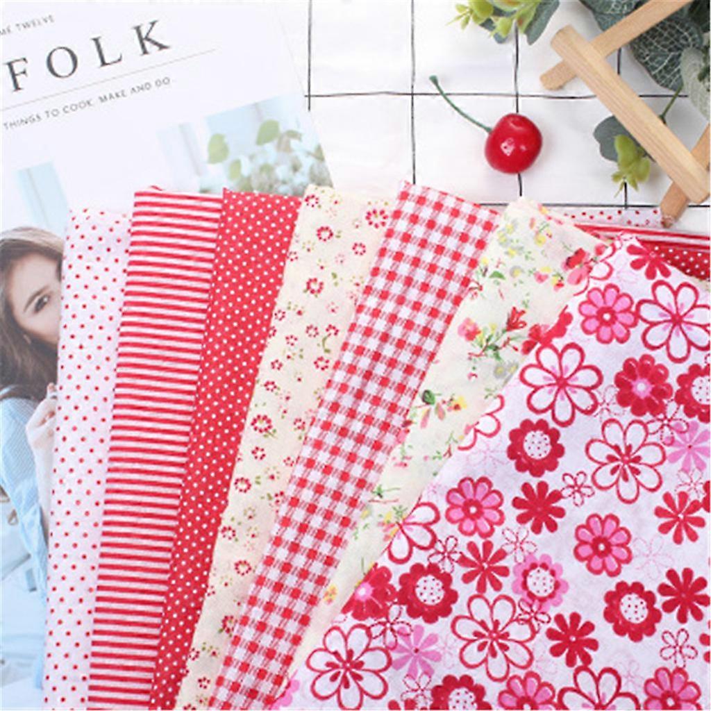 7PCS Fabric Bundle Patchwork Squares Quilting Sewing Patchwork DIY