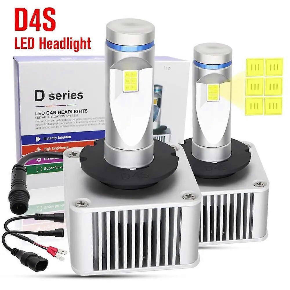 2pcs D1S D2S D3S D4S Car LED Headlight Bulbs 70W High Power 11000LM CSP White Waterproof Auto Front Headlamp Fog Lights DC 8-48V
