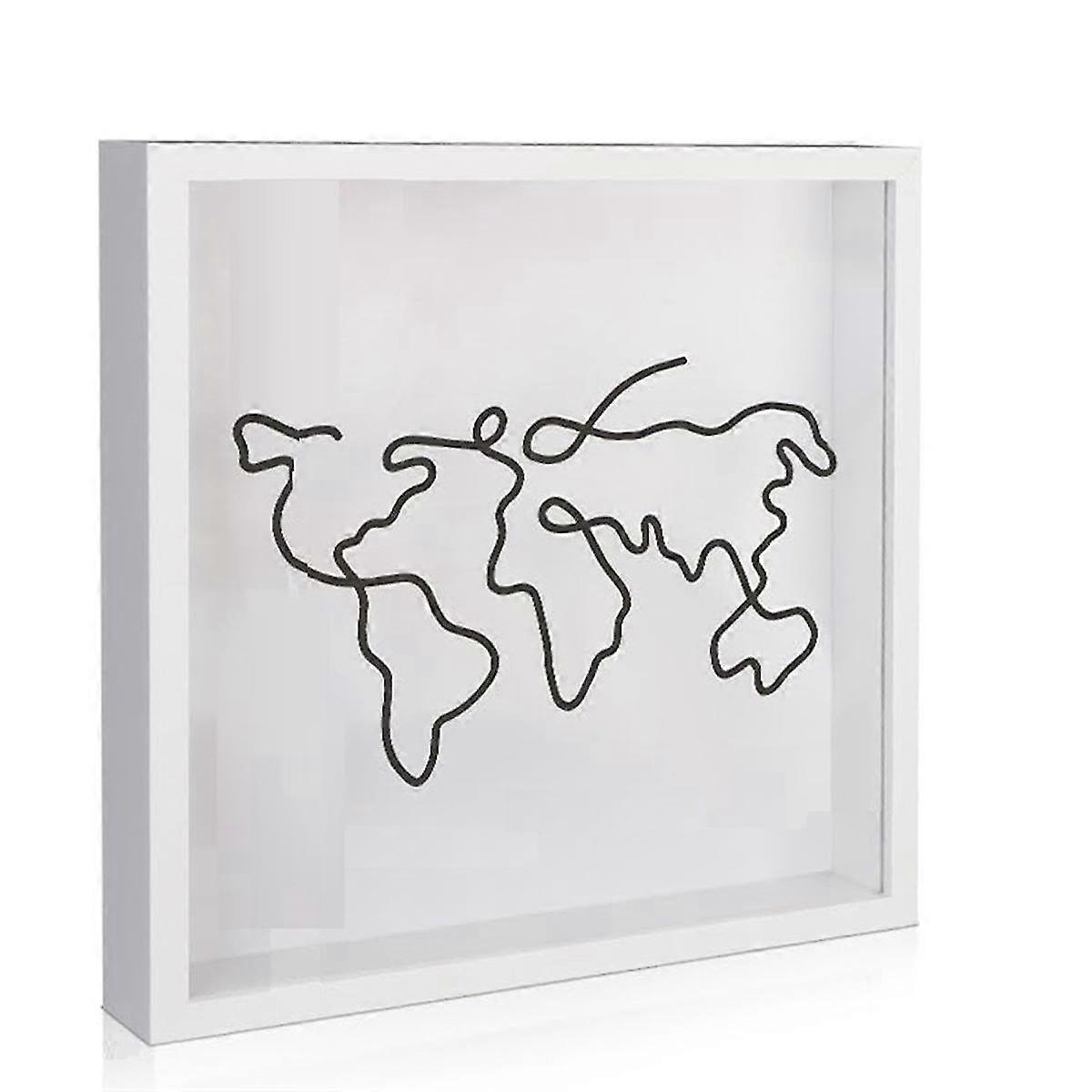 1stk Adventure Archive Box, Travel Shadow Box, Ticket Shadow Box med slot, Memory Boxes For Keepsakes D