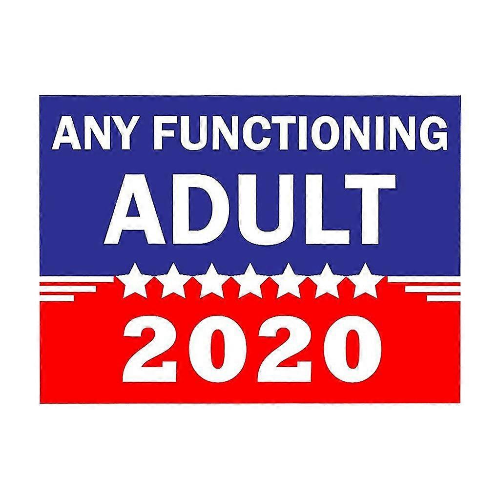 أي شخص بالغ يعمل 2020 علم معدني علامة ملصق ساحة علامات لوحة بار نادي