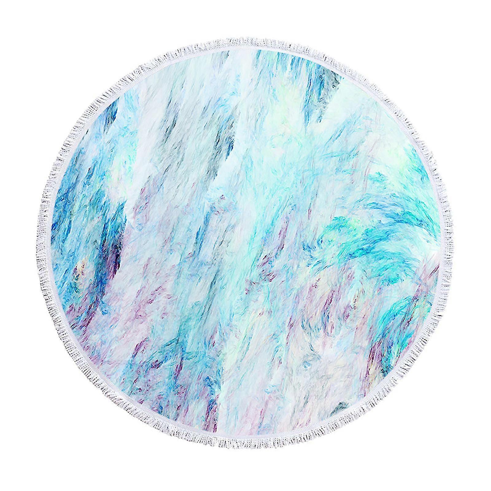 Round Printed Beach Towel Microfiber Shawl Beach Towel Beach Mat