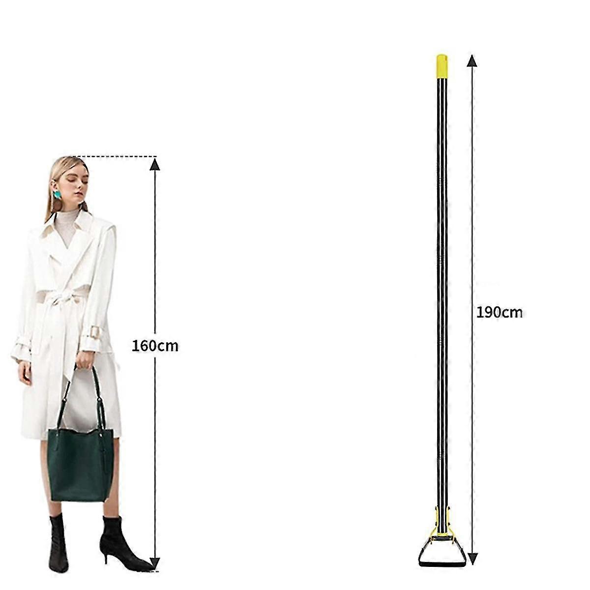 Action Hoe For Weeding Stirrup Hoe Tool For Garden Hula-ho Scuffle Loop Hoe Garden Weeder Cultivator, Weeding Rake.1.9m