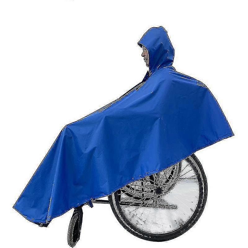 Heavy Duty Rollstuhl Poncho Wiederverwendbare voll wasserdichte Fronthaube Abdeckung Reißverschluss Rollstuhl Umhang für behinderte Senioren