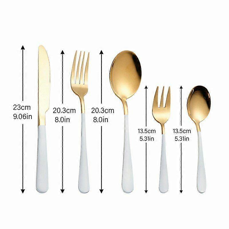Full Tableware Set Stainless Steel Cutlery Fork Spoons Knives Kitchen Dinner Set